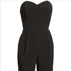 Nordstrom Adelyn RAE strapless Slim leg jumpsuit